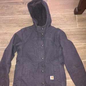 Carhartt Jackets & Coats - Women CARHARTT Lavender Hooded Sherpa Lined Jacket Carhartt Jackets & Coats - Women CARHARTT Lavender Hooded Sherpa Lined Jacket